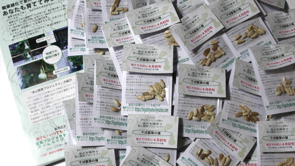 瓢箪の種まき